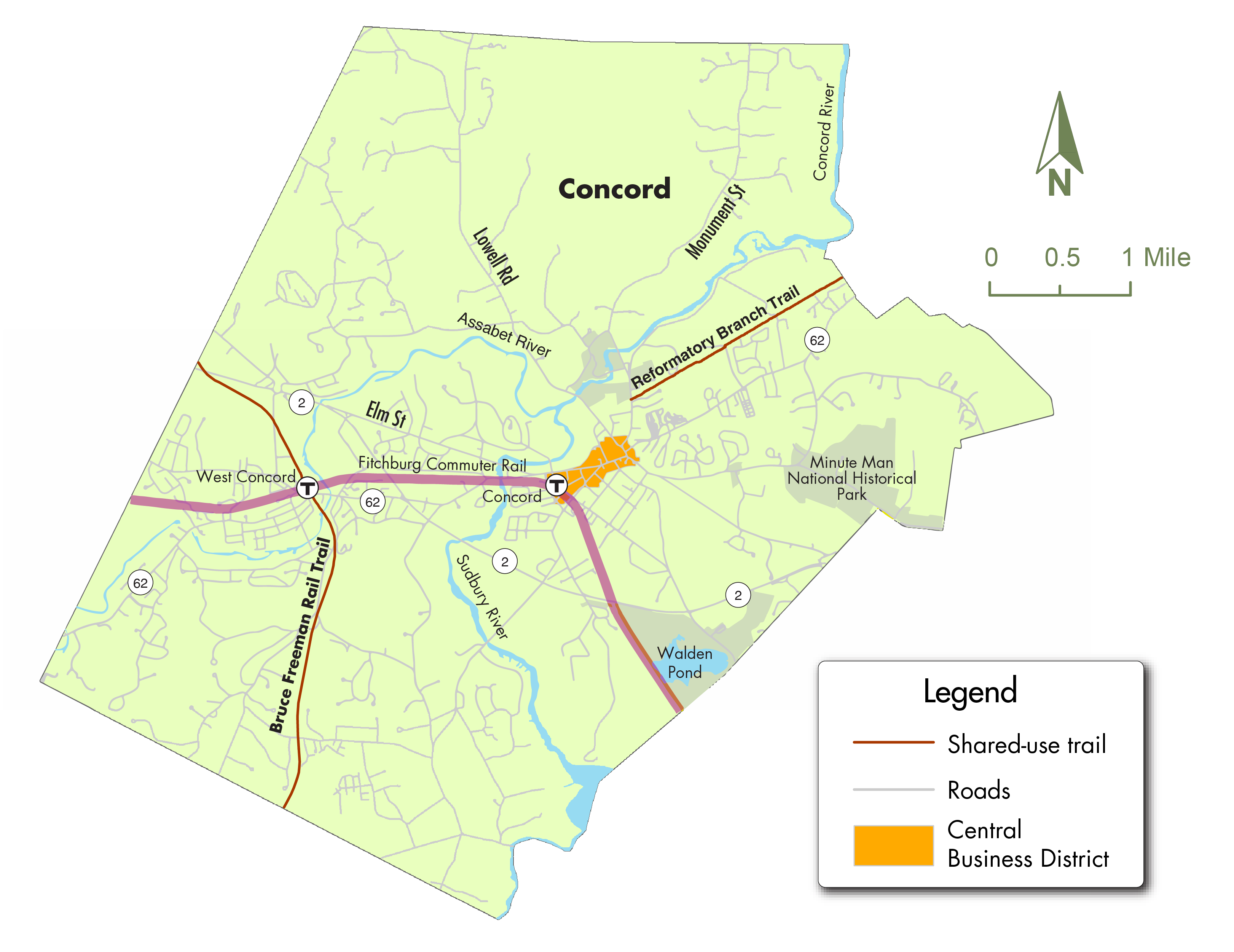 map of Concord CBD